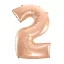 Rose Gold 2-es szám fólia lufi 92 cm