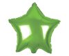 Zöld csillag Light Green Star fólia lufi 44 cm