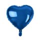 Dark Blue Heart, Kék szív fólia lufi 37 cm