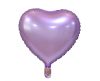 Matt Lilac Heart, Lila szív fólia lufi 37 cm