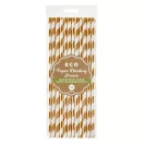 Rose Gold papír szívószál 24 db-os
