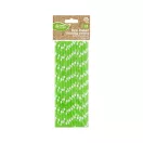 Zöld Green Polka Dots papír szívószál 24 db-os