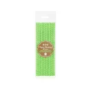 Zöld Lime Green Chevron papír szívószál 12 db-os