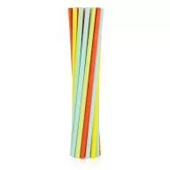 Színes Pastel papír szívószál 12 db-os