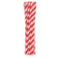 Piros Red Stripes rugalmas papír szívószál 12 db-os