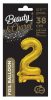 Arany B&C Gold mini 2-es szám fólia lufi talppal 38 cm