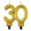 Arany 30-as Gold tortagyertya, számgyertya