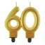 Arany 60-as Gold tortagyertya, számgyertya