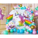 Unikornis Rainbow fólia lufi 5 db-os szett