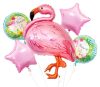 Flamingó Pink fólia lufi 5 db-os szett