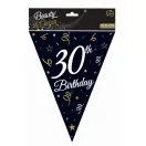 Happy Birthday 30 B&C zászlófüzér 270 cm