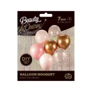 Színes Pink-Copper léggömb, lufi szett 7 db-os 30cm (12 inch)