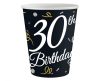 Happy Birthday 30 B&C papír pohár 6 db-os 200 ml
