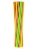 Színes Neon papír szívószál 24 db-os
