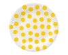 Pöttyös Yellow Polka Dot papírtányér 6 db-os 18 cm