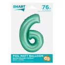 Menta 6-os Mint Mat szám fólia lufi 76 cm
