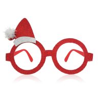 Karácsonyi Red szemüveg kicsi Mikulás sapkával rajta