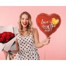 Szerelem Love Is In The Air fólia lufi 37 cm