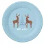 Karácsonyi Hello Winter Blue papírtányér 6 db-os 18 cm