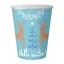 Karácsonyi Hello Winter Blue papír pohár 6 db-os 250 ml