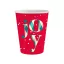 Karácsonyi Red Joy papír pohár 6 db-os 250 ml