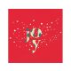 Karácsonyi Red Joy szalvéta 20 db-os 33x33 cm