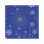 Karácsonyi Navy Blue Snowflakes szalvéta 20 db-os 33x33 cm