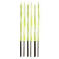 Zöld Candy Lime Green tortagyertya, gyertya szett 6 db-os