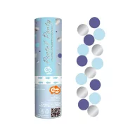 Színes Blue-Silver konfetti kilövő 15 cm