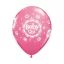 Baby Girl Pink Mix léggömb, lufi 6 db-os 11 inch (28 cm)