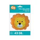 Oroszlán Head fólia lufi 43 cm