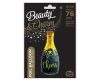 B&C Champagne Cheers, Pezsgős üveg fólia lufi 76 cm