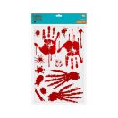 Halloween véres nyomok Bloody ablak matrica szett