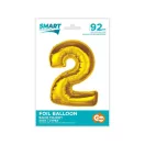 Arany 2-es Gold szám fólia lufi 92 cm
