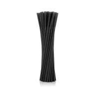 Fekete Black műanyag szívószál 50 db-os
