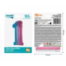 Színes 1-es Rainbow szám fólia lufi 92 cm