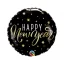 Happy New Year Stars fólia lufi 46 cm