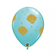Kagyló Sea léggömb, lufi 6 db-os 11 inch (28 cm)
