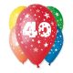 Happy Birthday 40 Star léggömb, lufi 5 db-os 12 inch (30cm)