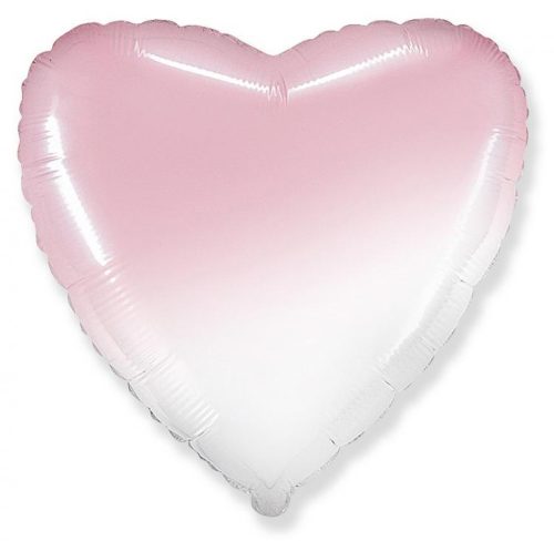 Színes White Pink szív fólia lufi 46 cm (WP)