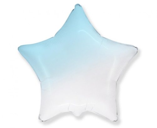 White-Blue Star, Csillag fólia lufi 50 cm (WP)