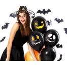 Halloween Faces léggömb, lufi 3 db-os 12 inch (30 cm)