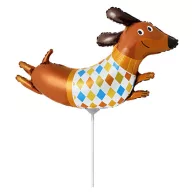 Tacskó Checked fólia lufi 69 cm (WP)