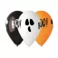 Halloween BOO léggömb, lufi 5 db-os 12 inch (30 cm)