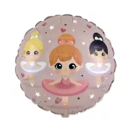 Balett, Balerina Trio fólia lufi 45 cm (WP)