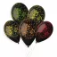 Színes márvány Marble léggömb, lufi 5 db-os 13 inch (33cm)