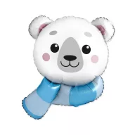 Jegesmedve Blue Scarf fólia lufi 78 cm (WP)