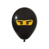 Nindzsa Mask léggömb, lufi 5 db-os 12 inch (30 cm)