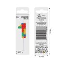 Építőkocka 1-es Pick Blocks tortagyertya, számgyertya