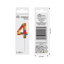 Építőkocka 4-es Pick Blocks tortagyertya, számgyertya